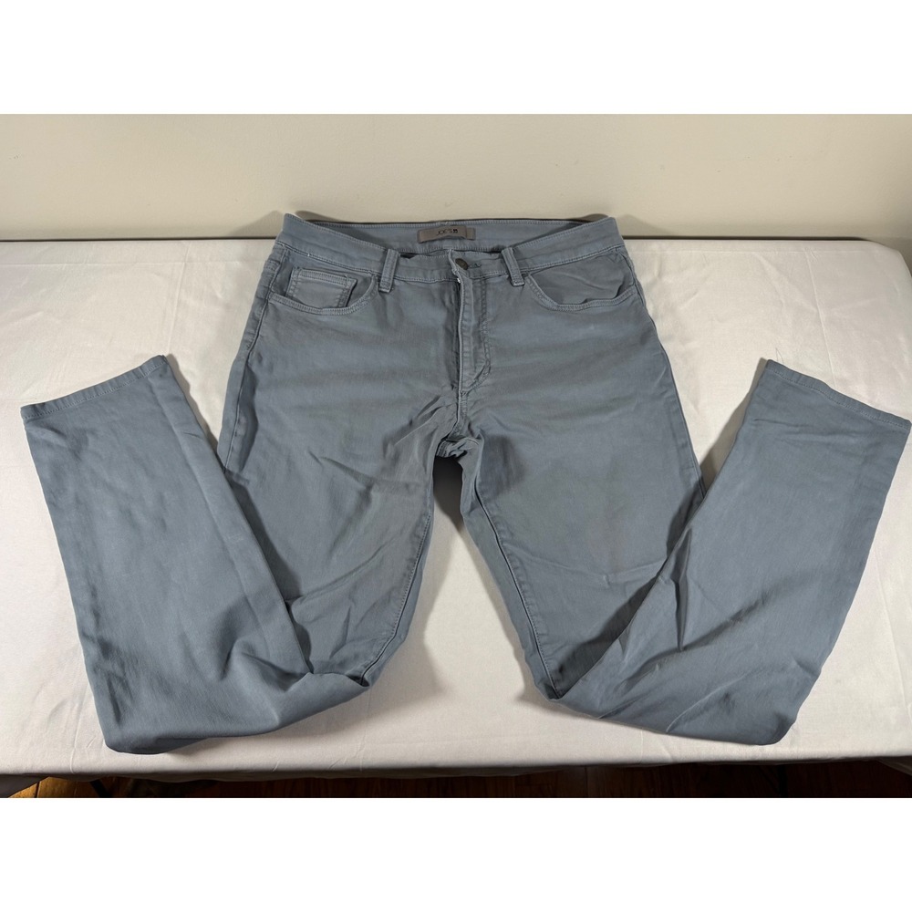 Joe's Jeans Slim Fit Pants Blue Fog Mens 34 Muted Blue Grey Five Pocket Twill